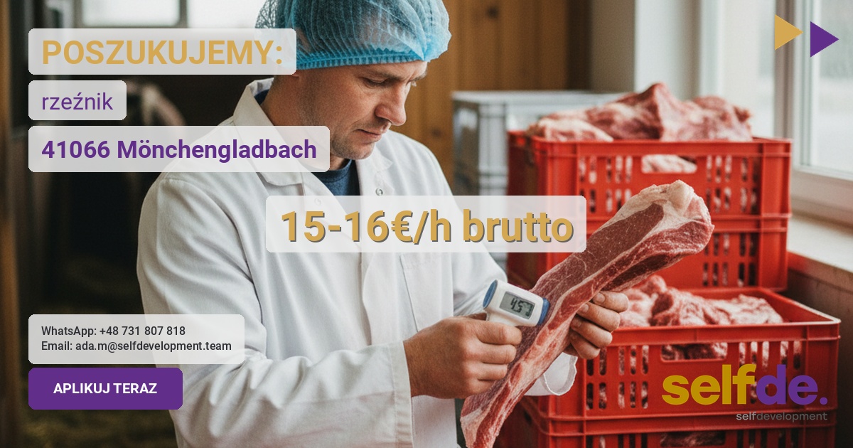 Praca jako rzeźnik/ubojnia w 41066 Mönchengladbach - praca w Mönchengladbach
