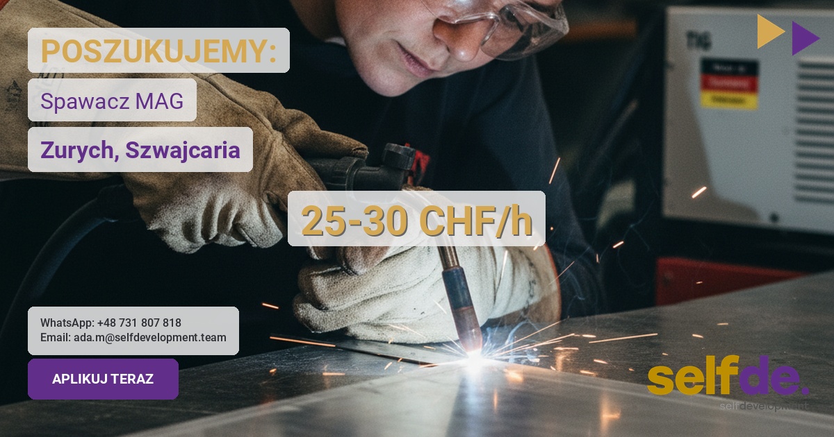 Praca jako spawacz MAG w Szwajcaria