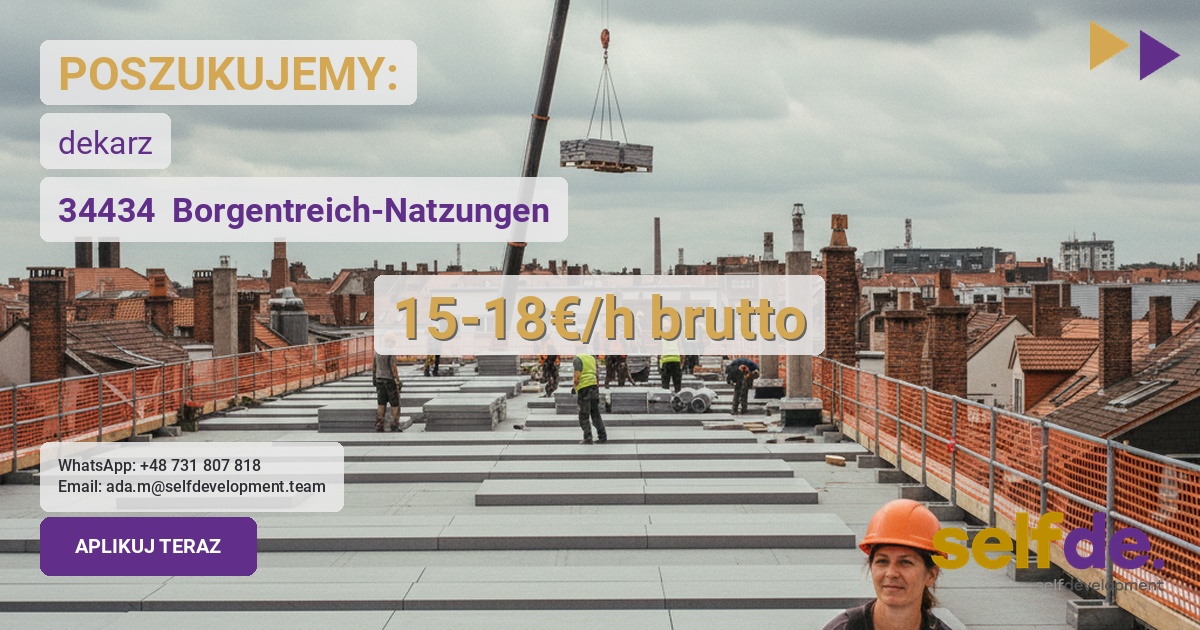 Praca jako dekarz w Borgentreich
