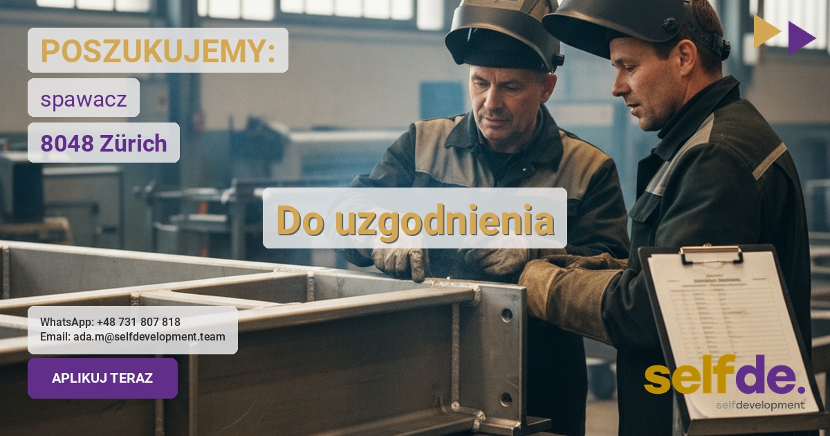 Praca jako spawacz MAG w Szwajcaria