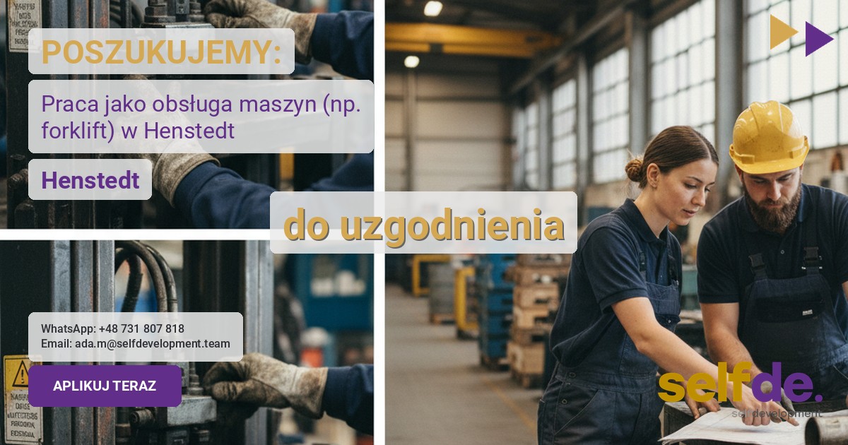 Operator wózka widłowego - Augsburg - praca w Augsburg