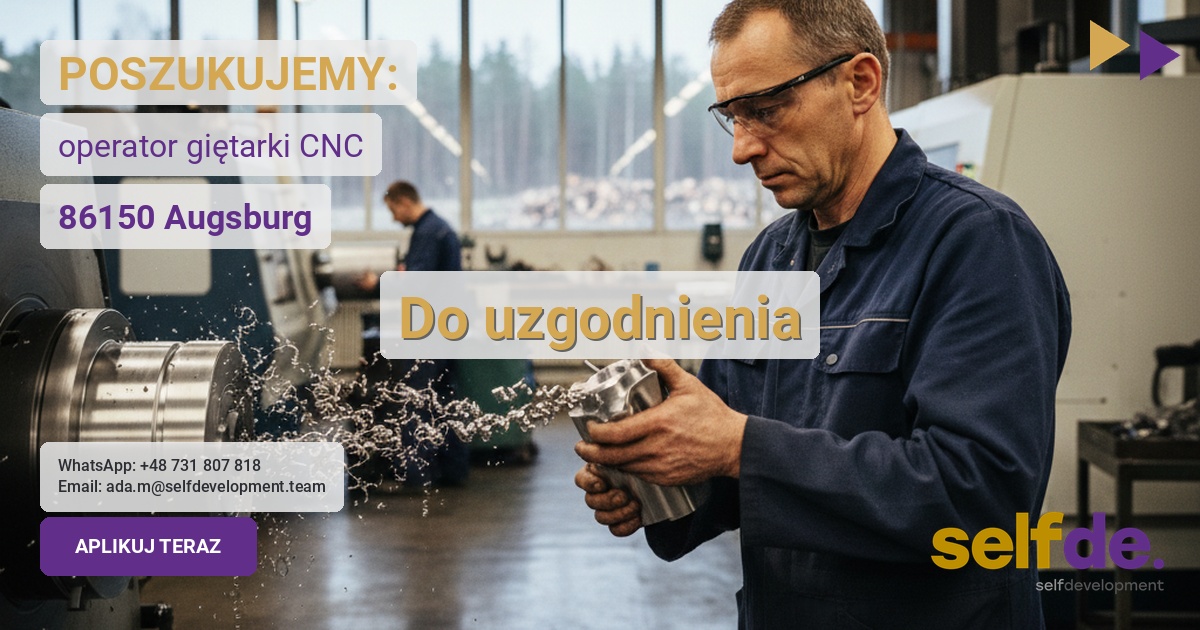 Operator CNC - Augsburg - praca w Augsburg