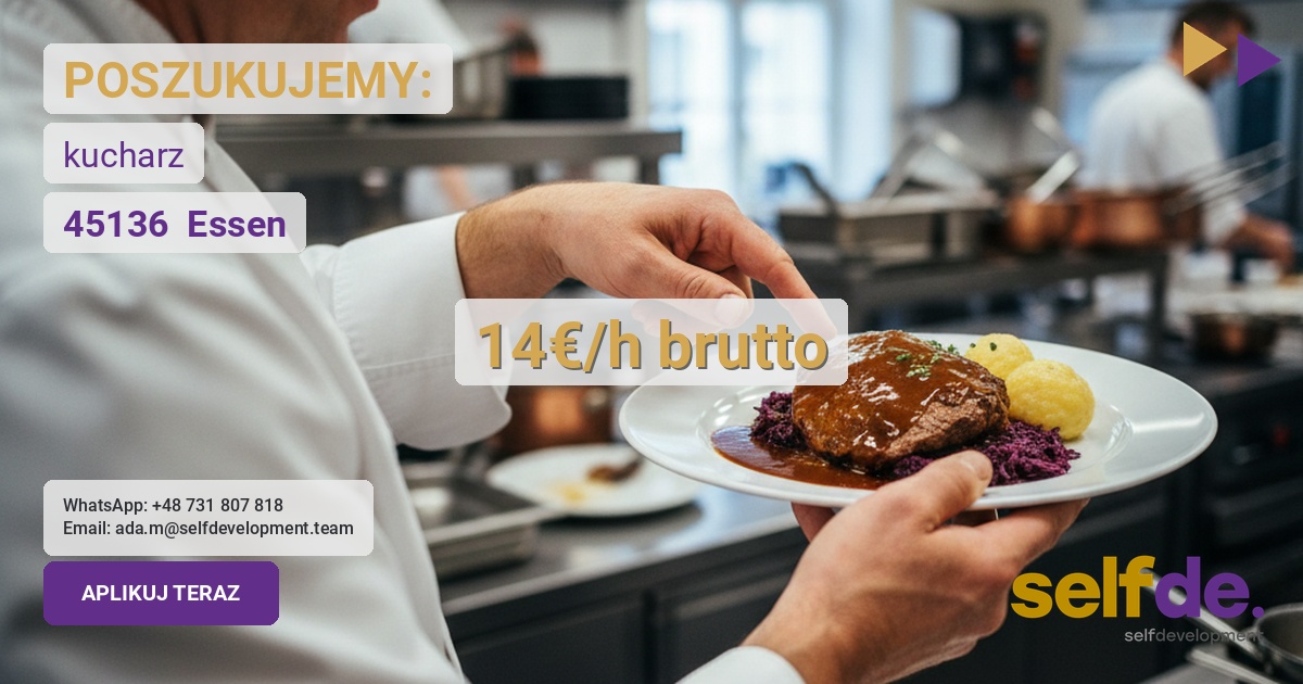 Praca jako kucharz w 45136 Essen - praca w Essen
