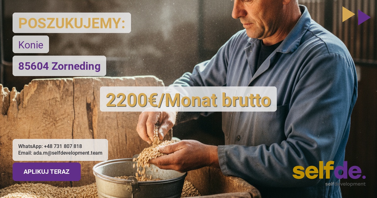 Praca przy koniach w Zorneding