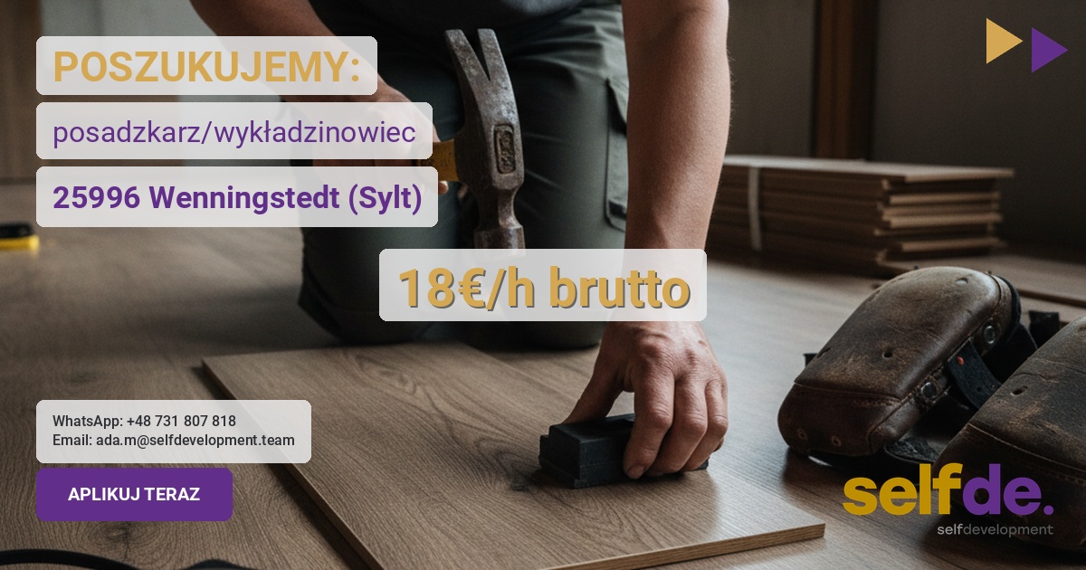 Praca jako podłogi w Sylt