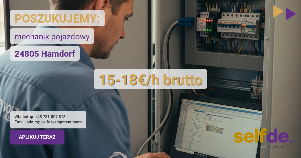 Praca jako elektryk w Hamdorf