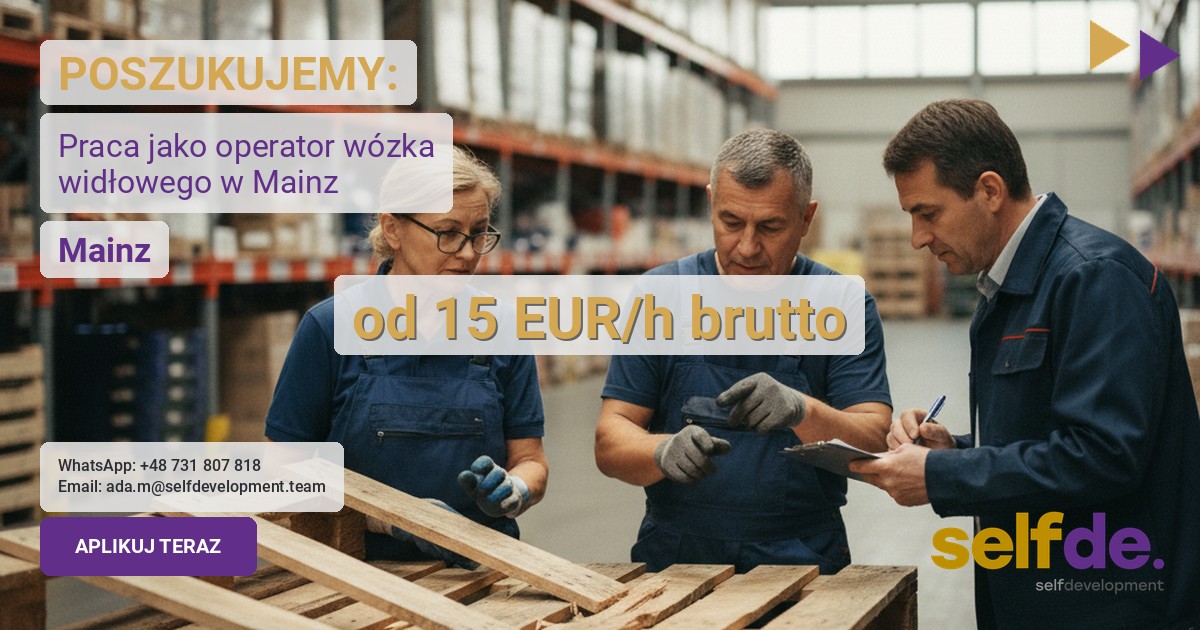 Praca jako pracownik magazynowy w 55126 - praca w 6