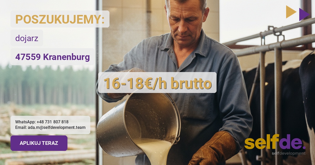 Praca przy dojeniu w 47559 Kranenburg