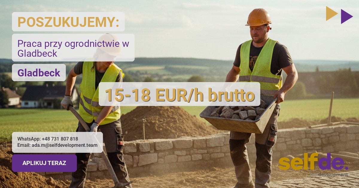 Praca jako ogrodnik w 45966 Gladbeck