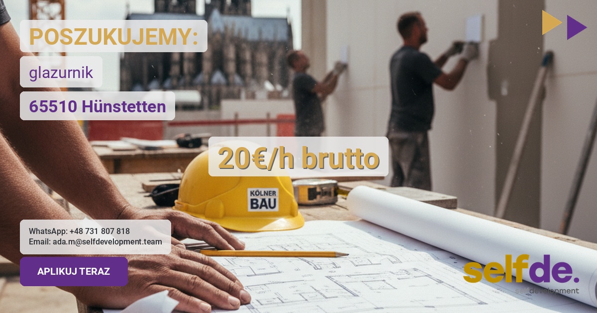 Pracownik budowlany - Hünstetten - praca w Hünstetten