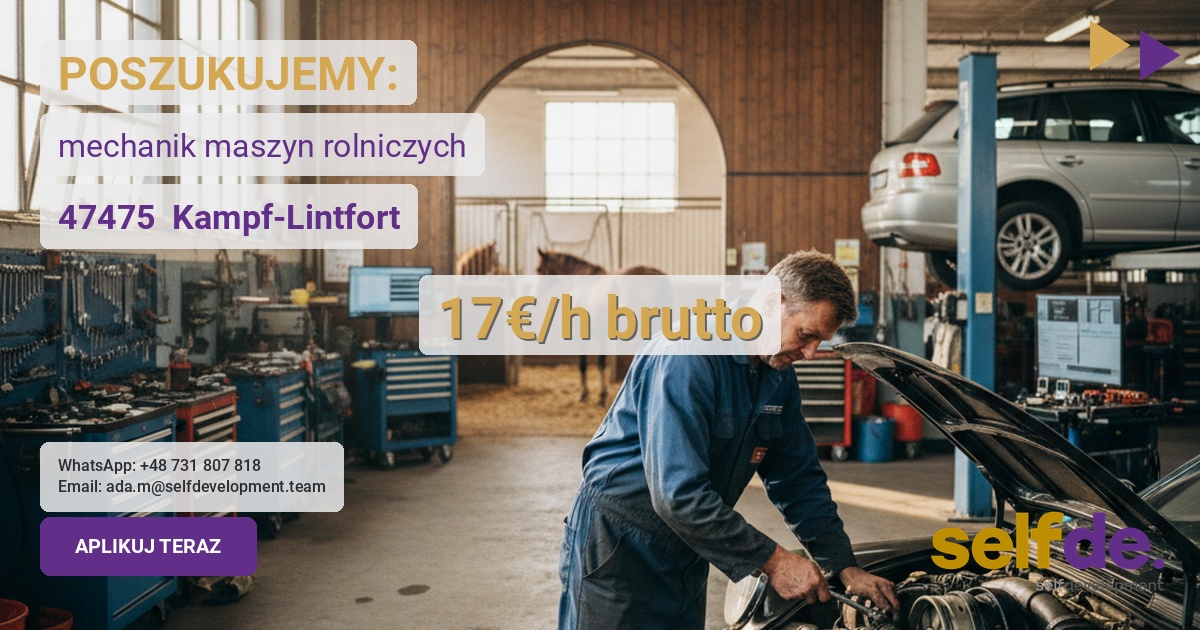 Mechanik - Kampf-Lintfort - praca w Kampf-Lintfort