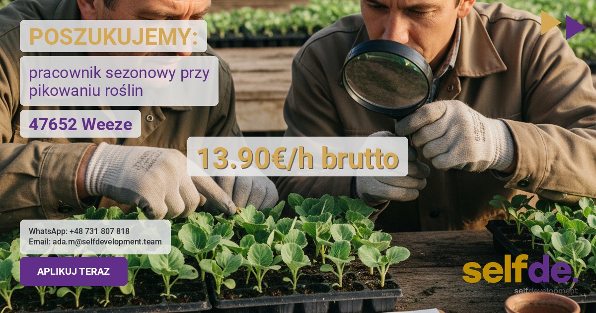 Pracownik szkółki - Weeze - praca w Weeze