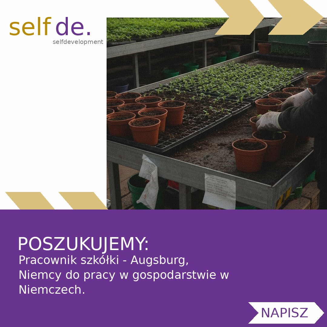 Pracownik szkółki - Augsburg, Niemcy - praca w Augsburg, Niemcy