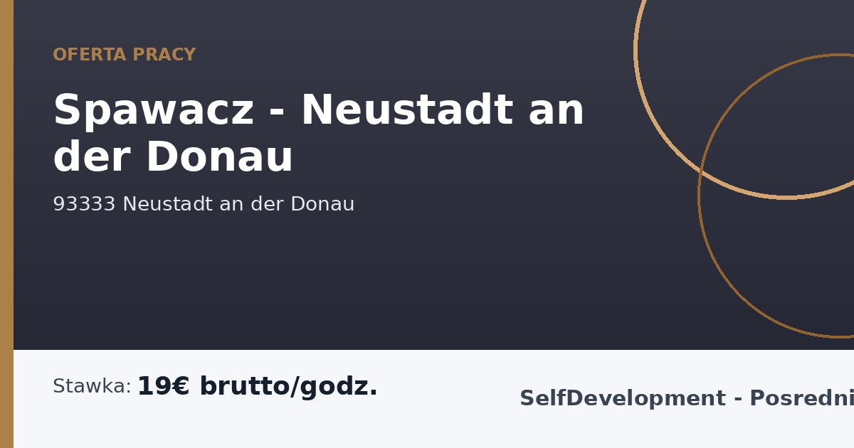 Spawacz - Neustadt an der Donau - praca w Neustadt an der Donau