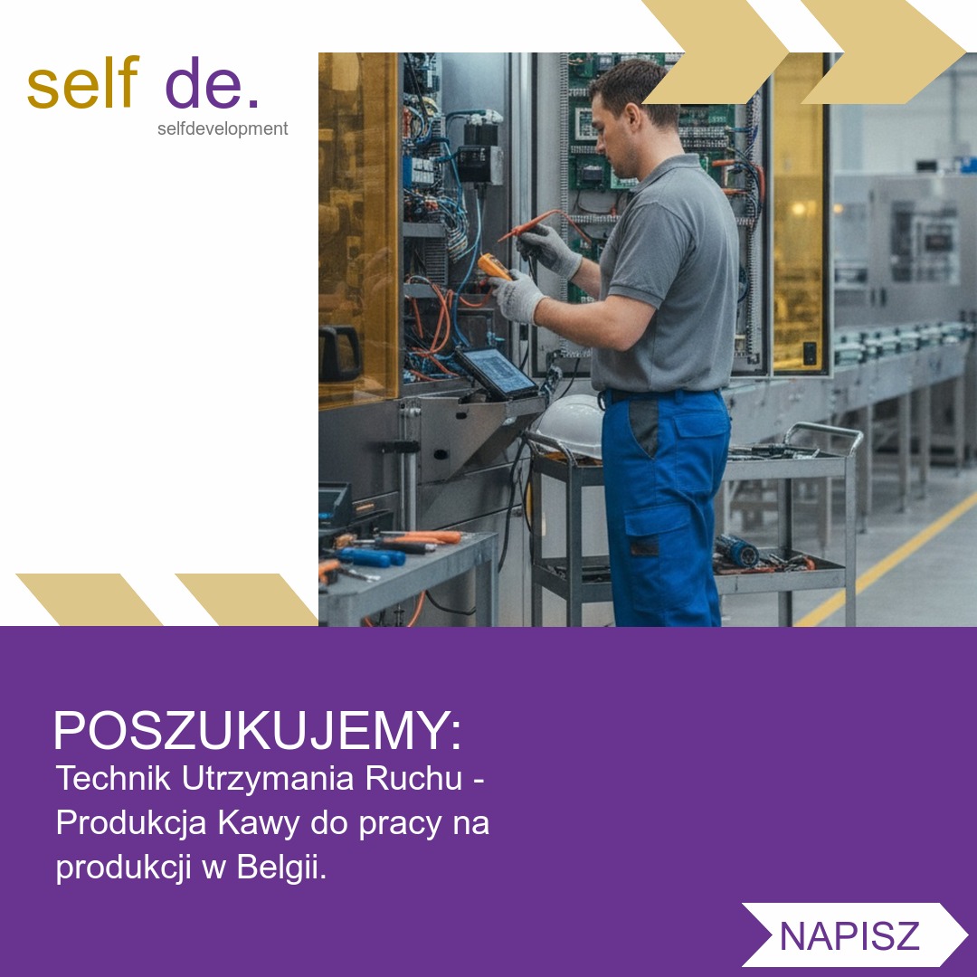 Technik utrzymania ruchu - produkcja kawy - Rejon Flamandzki, Belgia - praca w Rejon Flamandzki, Belgia