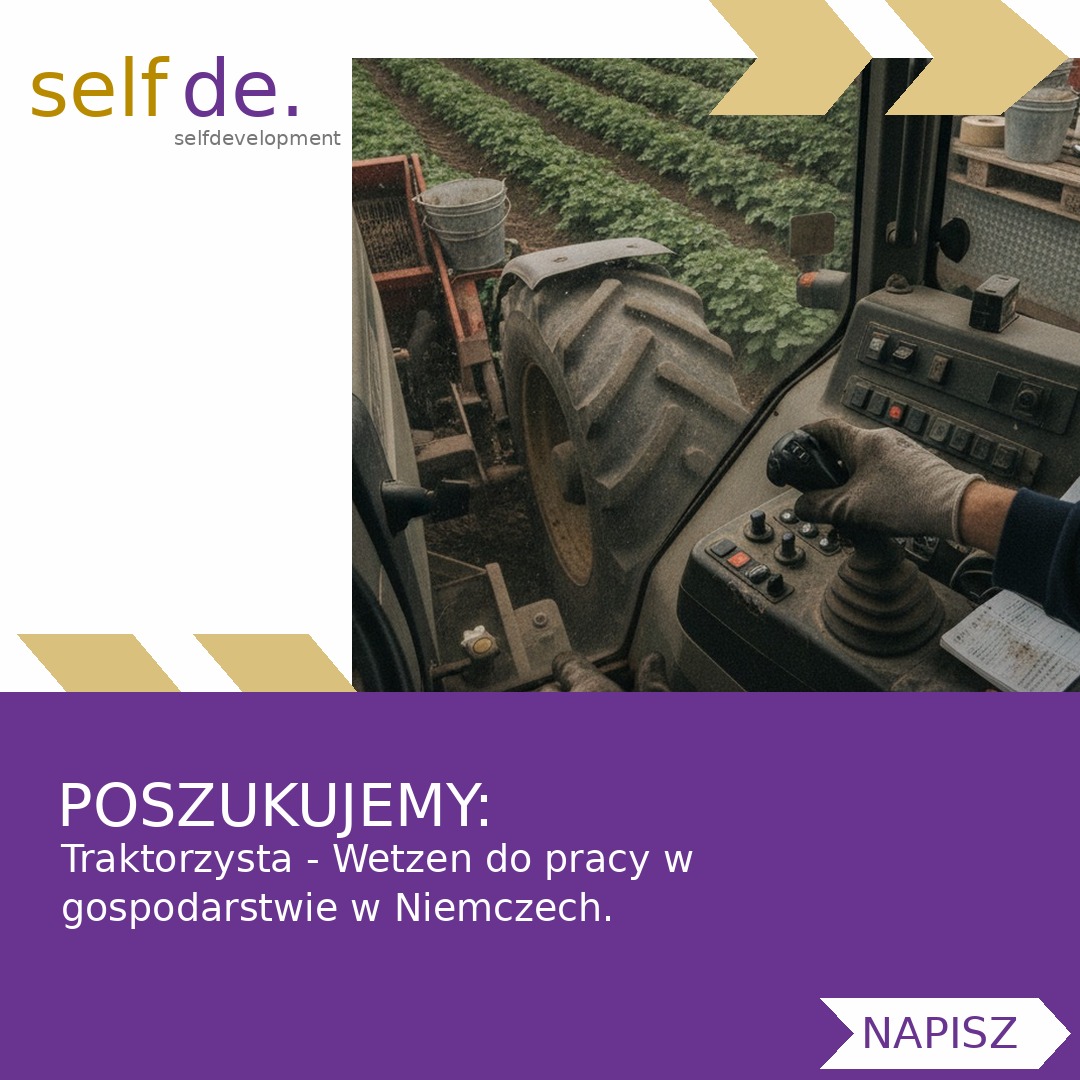 Traktorzysta - Wetzen - praca w Wetzen
