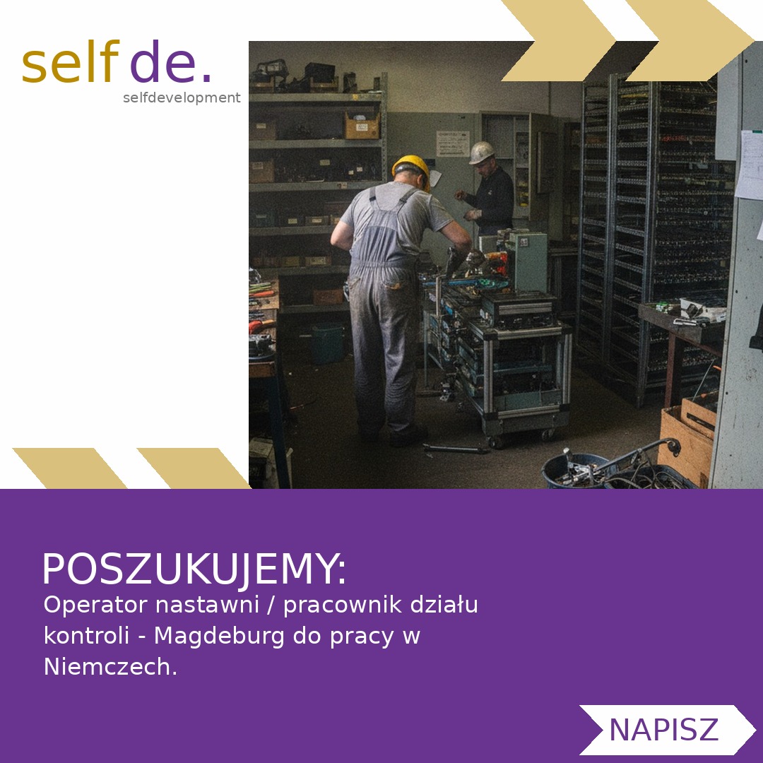 Operator nastawni / pracownik działu kontroli - Magdeburg - praca w Magdeburg