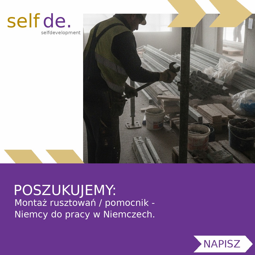 Montaż rusztowań / pomocnik - Niemcy - praca w 85092