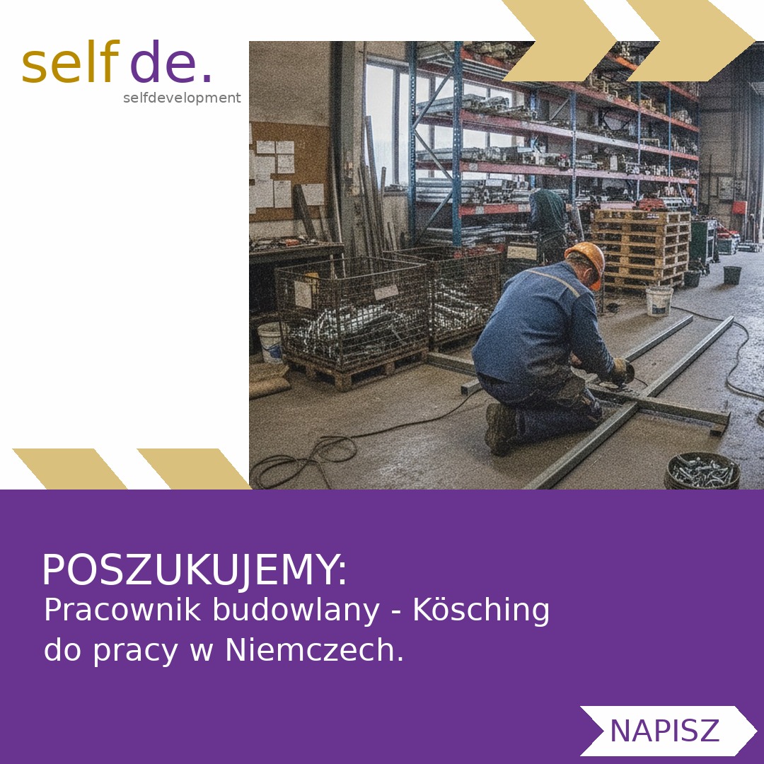 Pracownik budowlany - Kösching - praca w Kösching