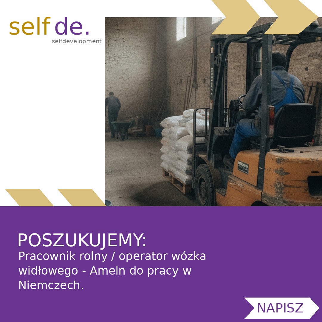 Pracownik rolny / operator wózka widłowego - Ameln - praca w Ameln