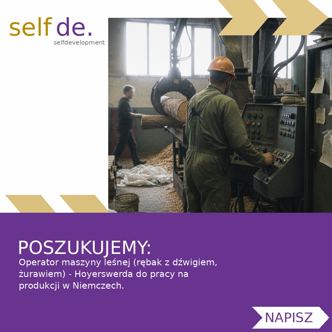 Operator maszyny leśnej (rębak z dźwigiem, żurawiem) - Hoyerswerda - praca w Hoyerswerda
