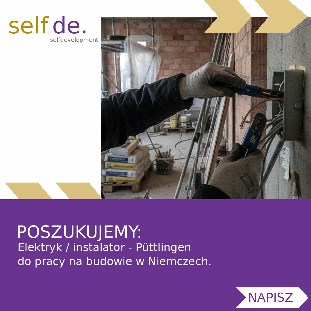 Elektryk / instalator - Püttlingen - praca w Püttlingen