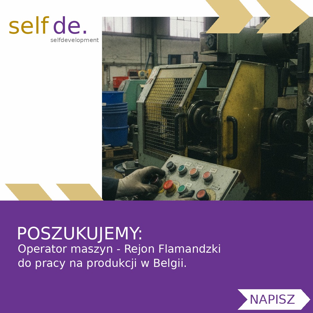 Operator maszyn - Rejon Flamandzki - praca w Rejon Flamandzki