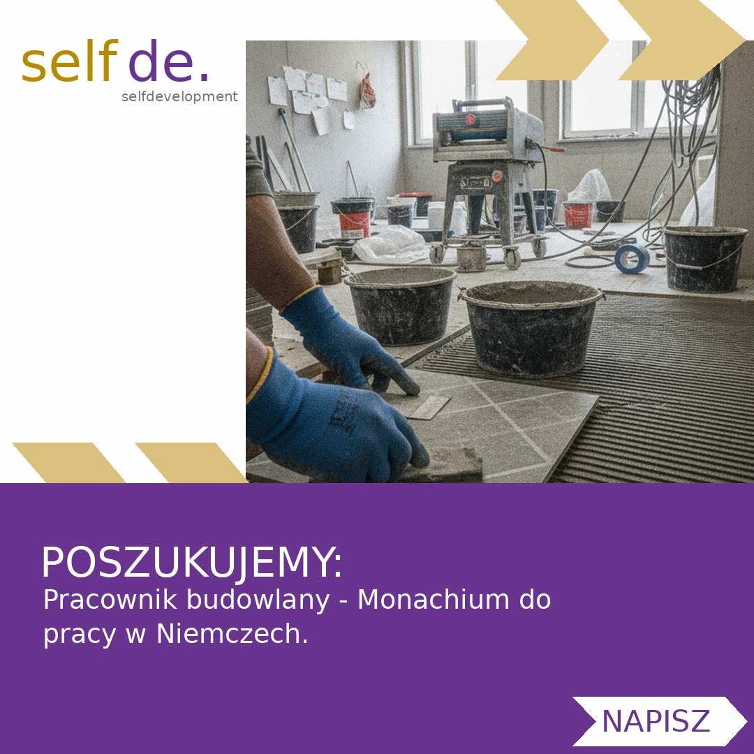 Pracownik budowlany - Monachium - praca w Monachium