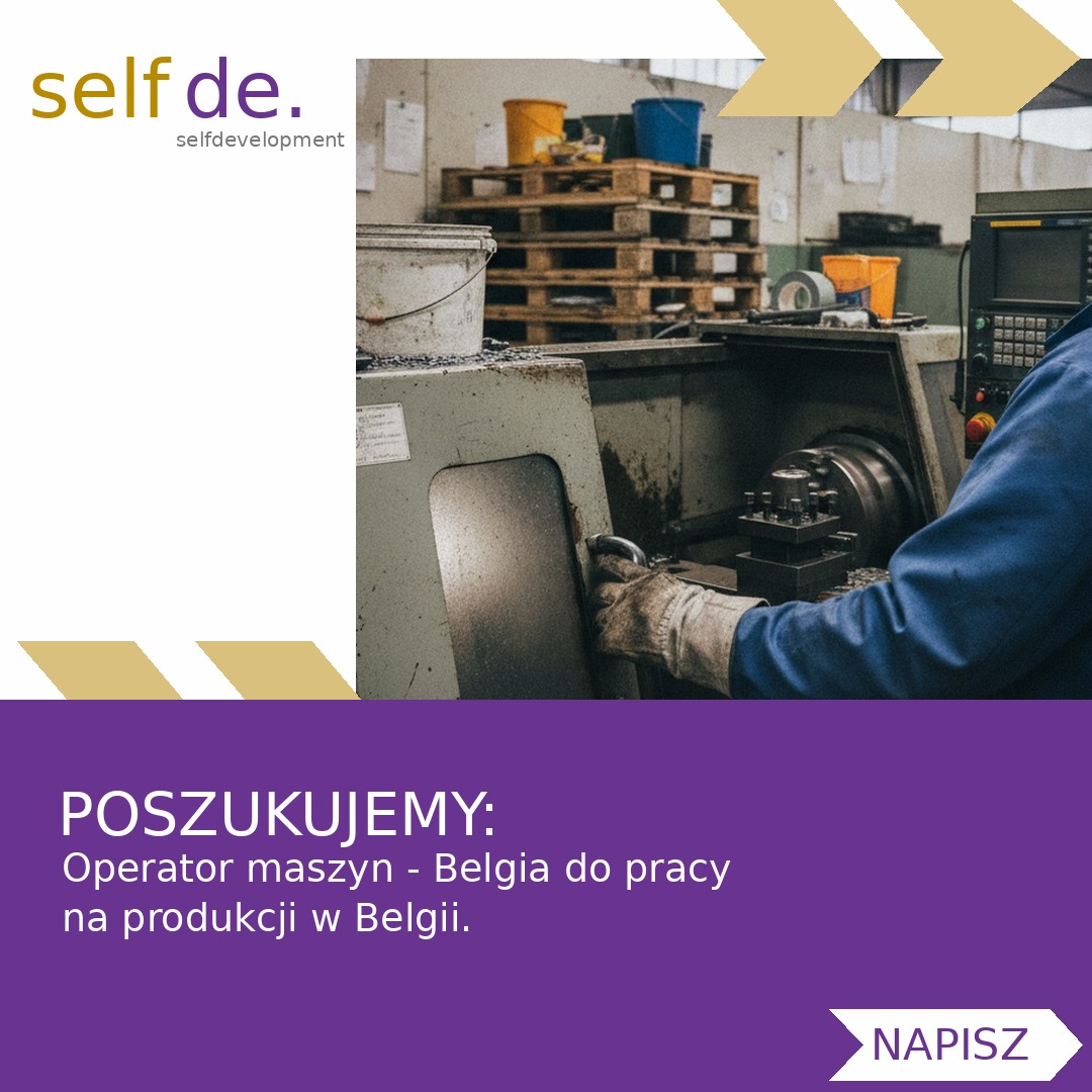 Operator maszyn - Belgia