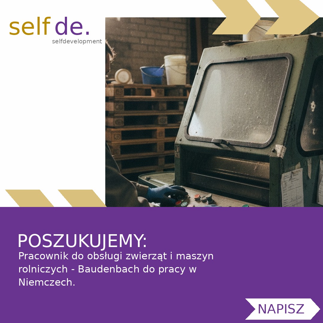 Pracownik do obsługi zwierząt i maszyn rolniczych - Baudenbach - praca w Baudenbach