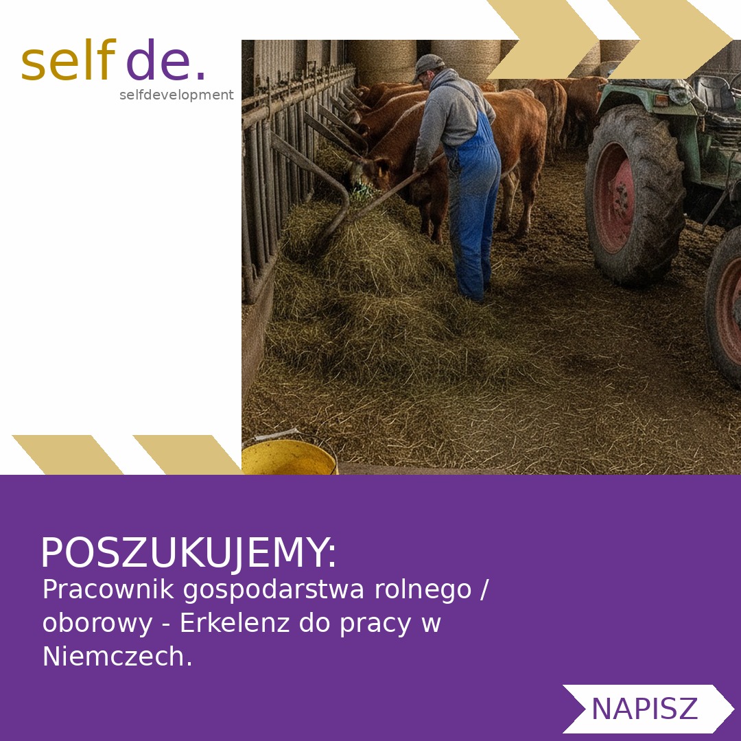 Pracownik gospodarstwa rolnego / oborowy - Erkelenz - praca w Erkelenz
